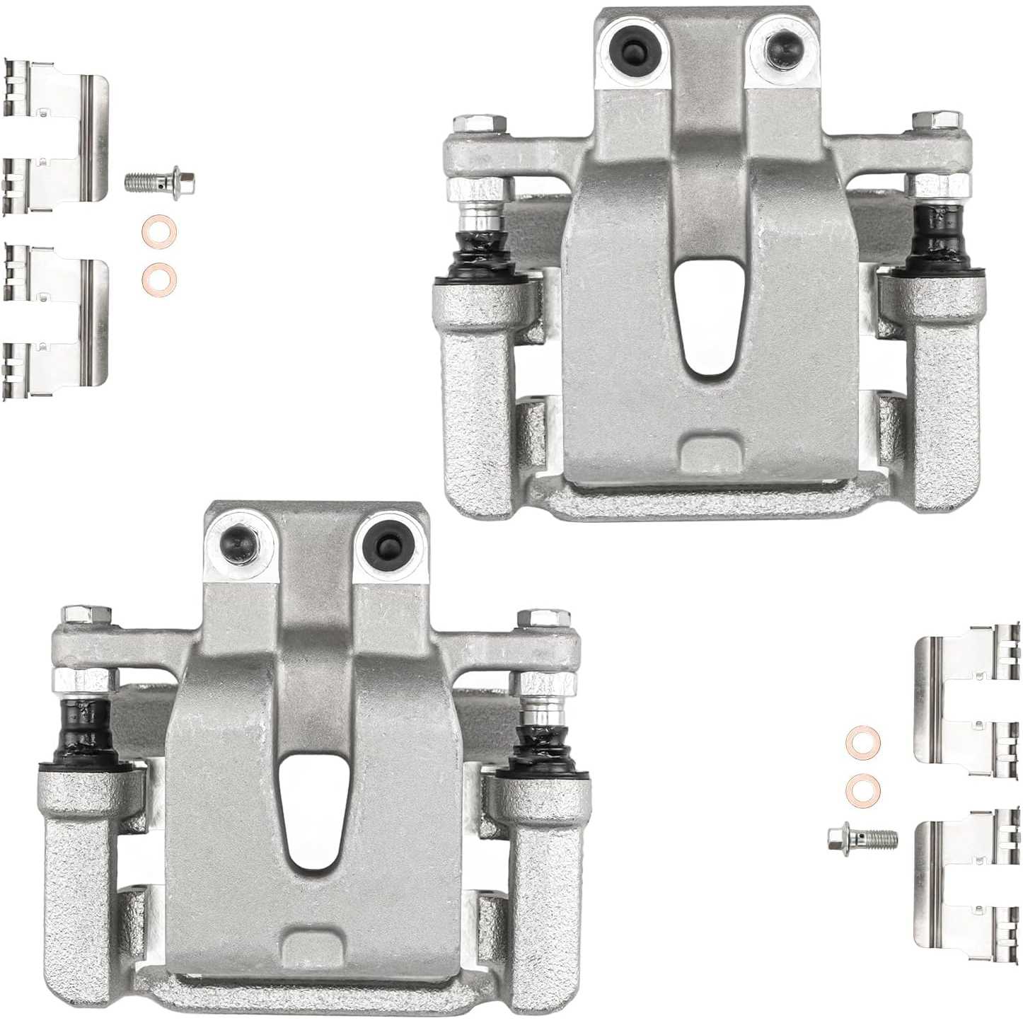2009-2021 Dodge Challenger 3.6L V6 | 2 PC Rear Brake Caliper w/Hanger | OE#5142563AB/18B4970 - PHILTOP