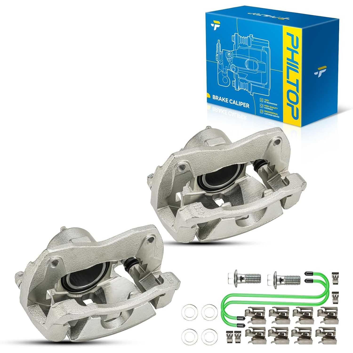 2006-2018 Toyota RAV4 2.5L L4 | 2 PC Front Left Front Right Brake Caliper w/Hanger | 19B3194 - PHILTOP