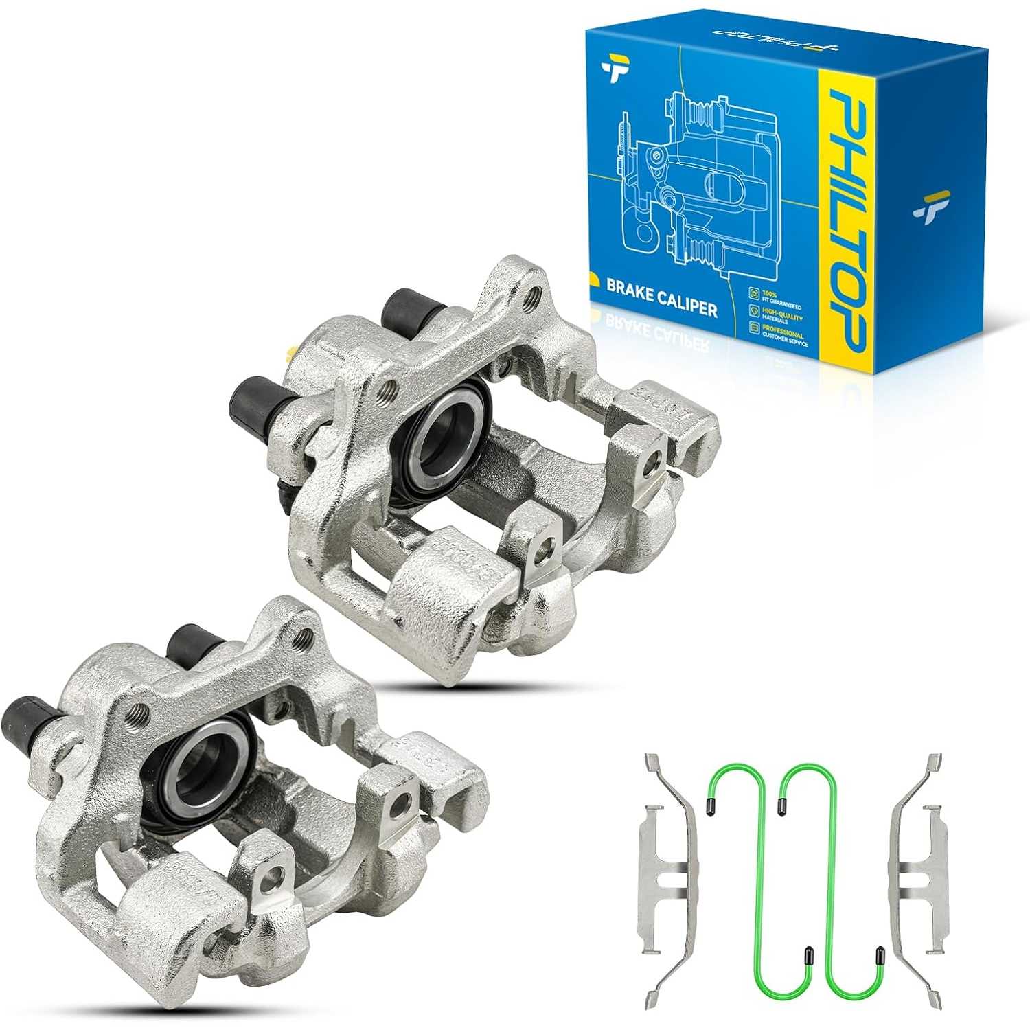 2013-2018 BMW 320i 2.0L | 2 PC Rear Brake Caliper w/Hanger | 19B7110 - PHILTOP