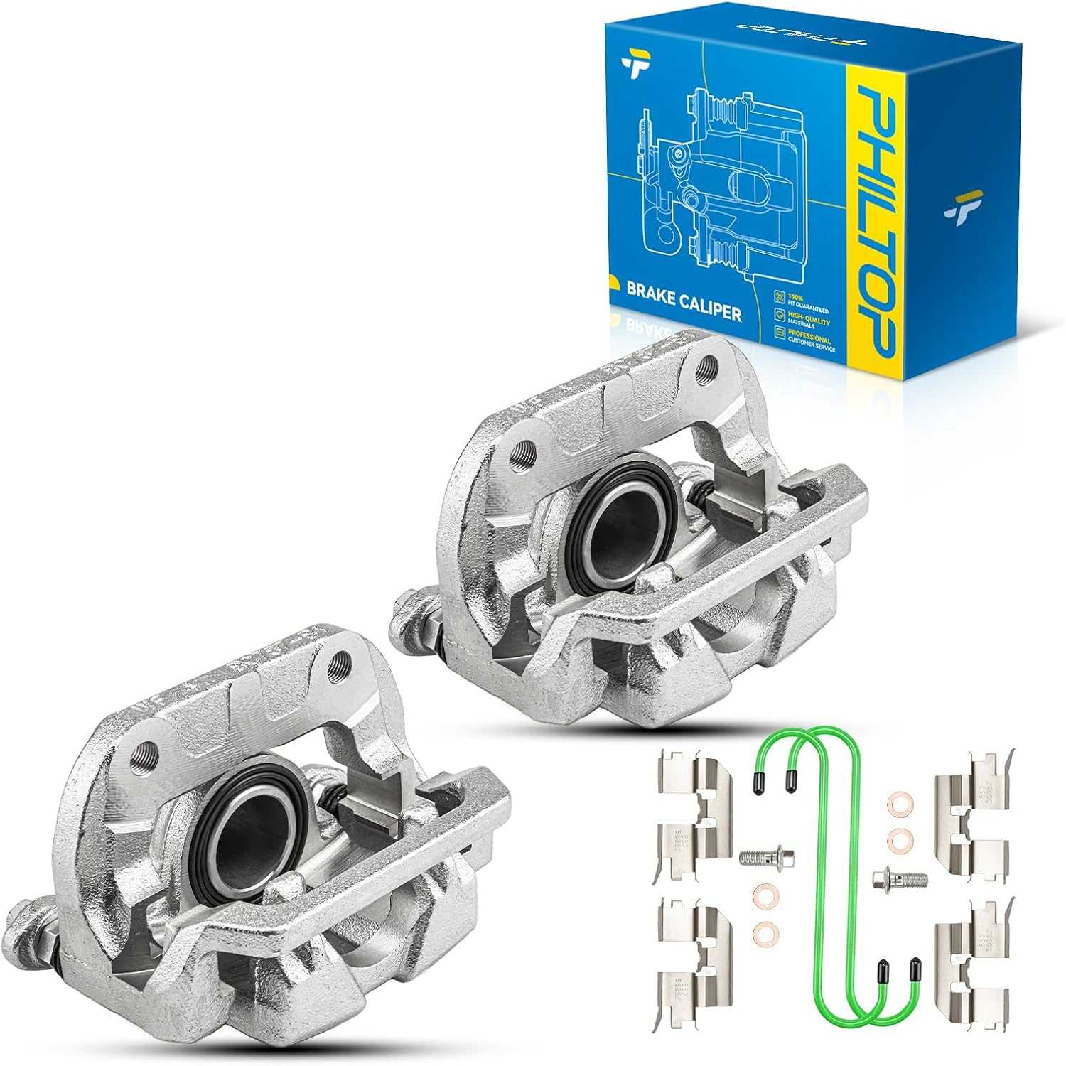 2006-2014 Honda Ridgeline 3.5L V6 | 2 PC Rear Brake Caliper w/Hanger | 19B2928A - PHILTOP