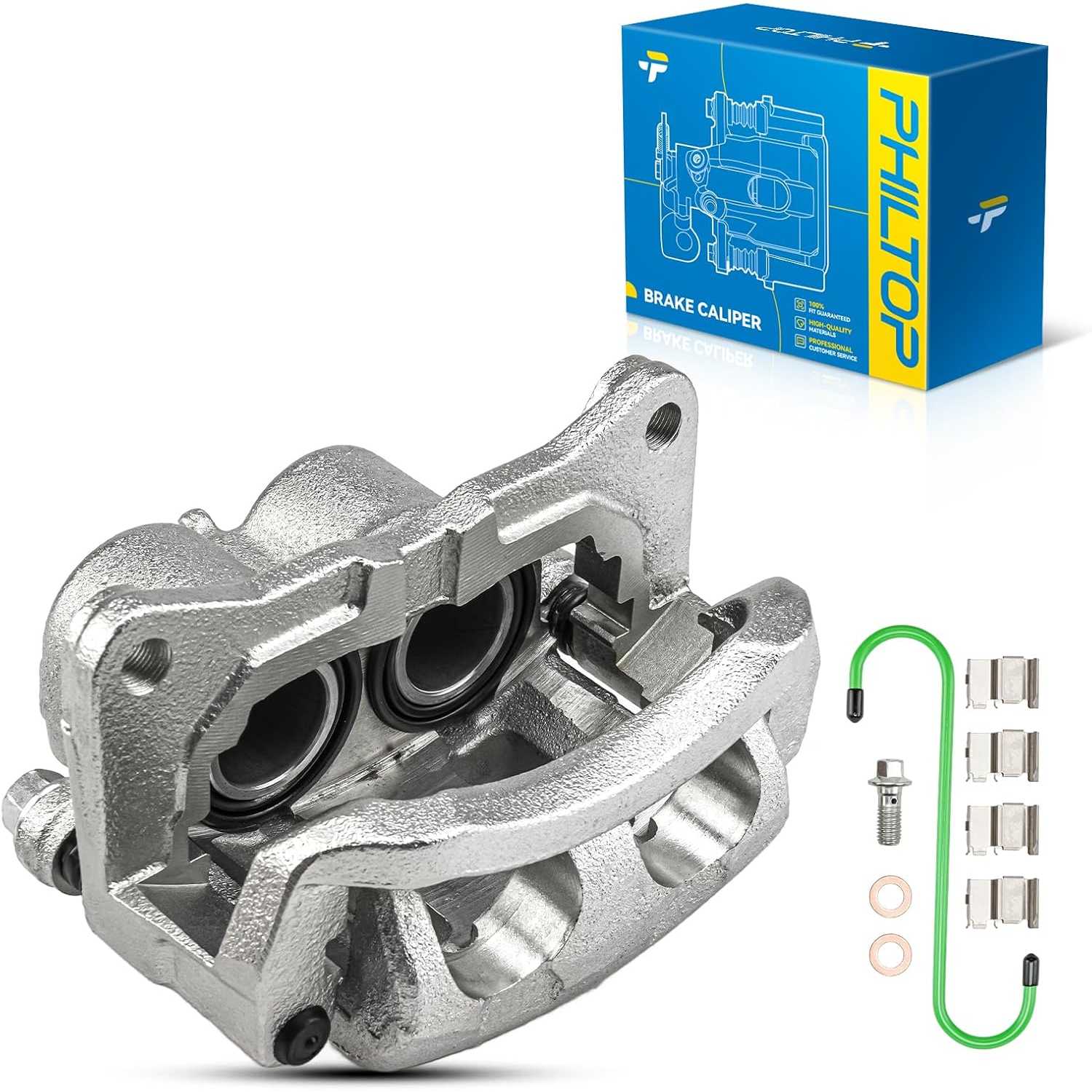 2011-2014 Ford Edge 2.0L L4/3.5L V6/3.7L V6 | 1 PC Front Right Brake Caliper w/Hanger | 18B5027AS - PHILTOP