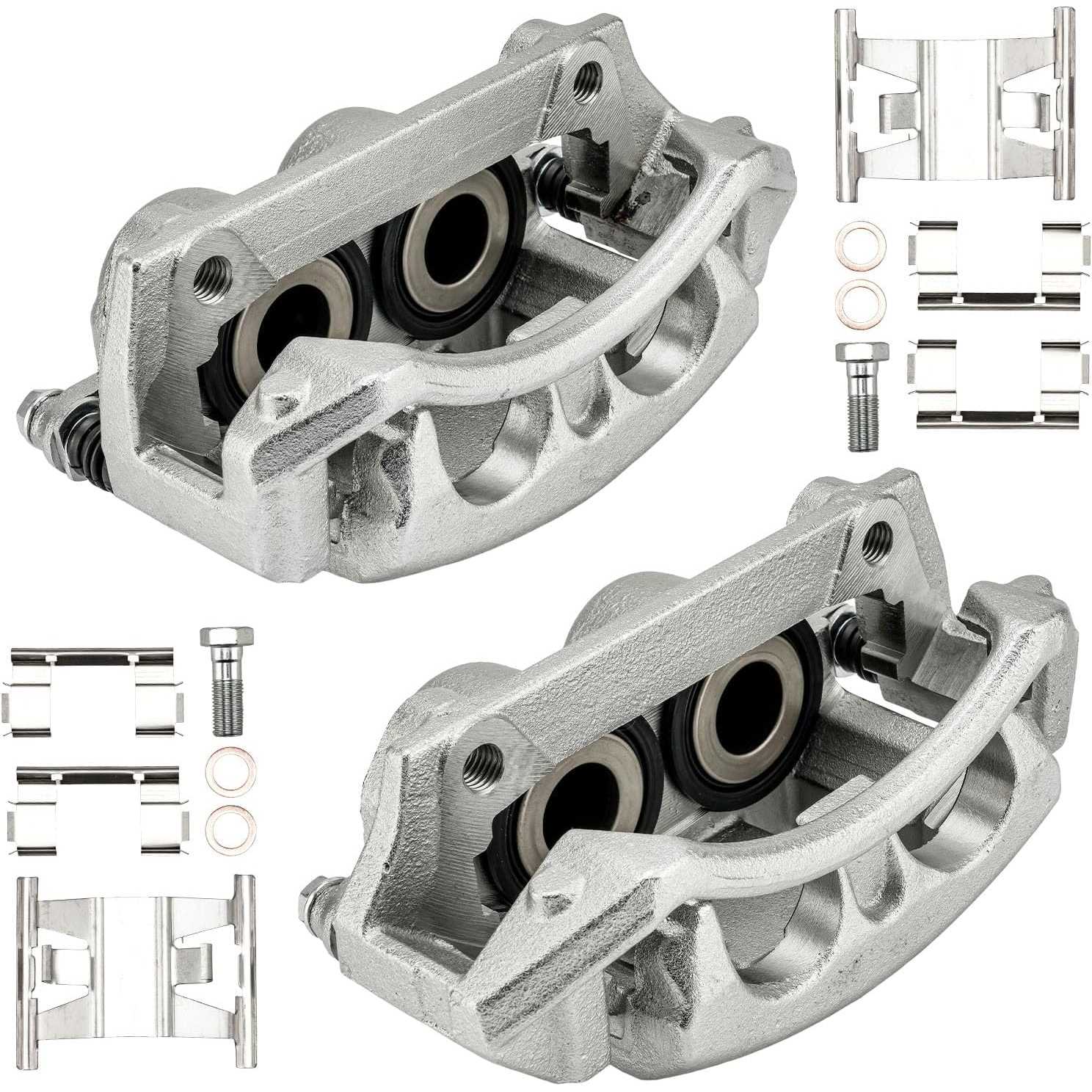1996-2003 Ford F-150 4.2L V6/4.6L V8/5.4L V8/4.9L L6/5.0L V8/5.8L V8 | 2 PC Front Brake Caliper w/Hanger | 18B4635 - PHILTOP