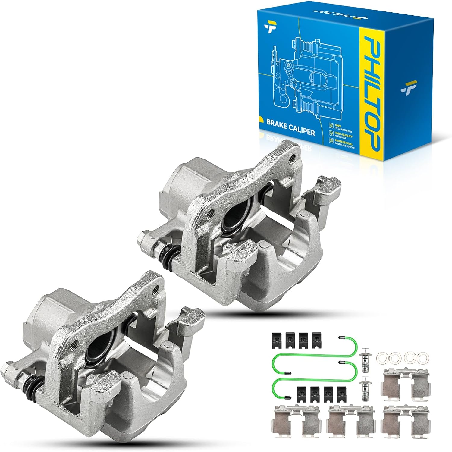 2007-2011 Toyota Camry 2.4L/2.5L/3.5L | 2 PC Rear Brake Caliper w/Hanger | 19B3130 - PHILTOP