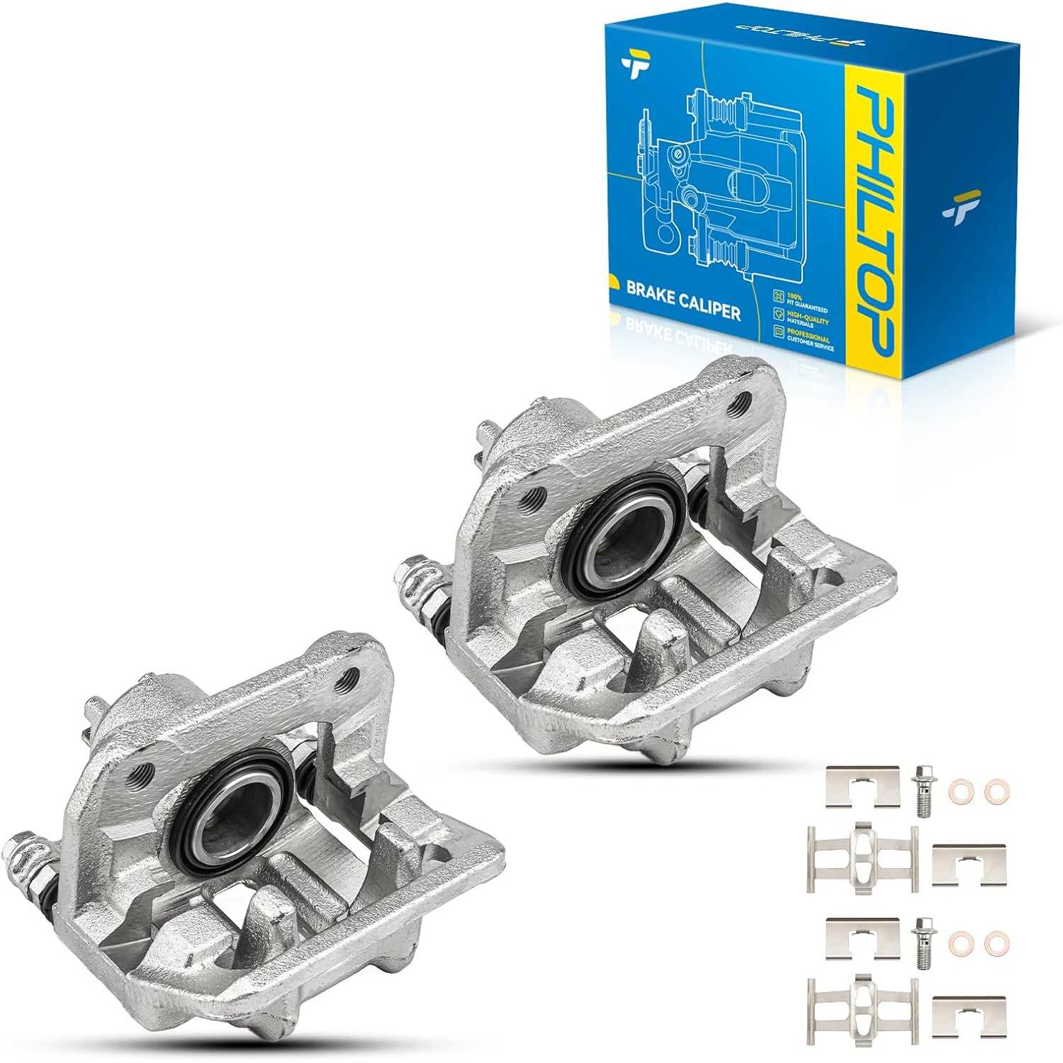 2007-2011 Honda CR-V 2.4L | 2 PC Rear Brake Caliper w/Hanger | 19B2911A - PHILTOP