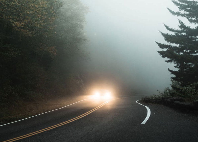 what lights to use in fog