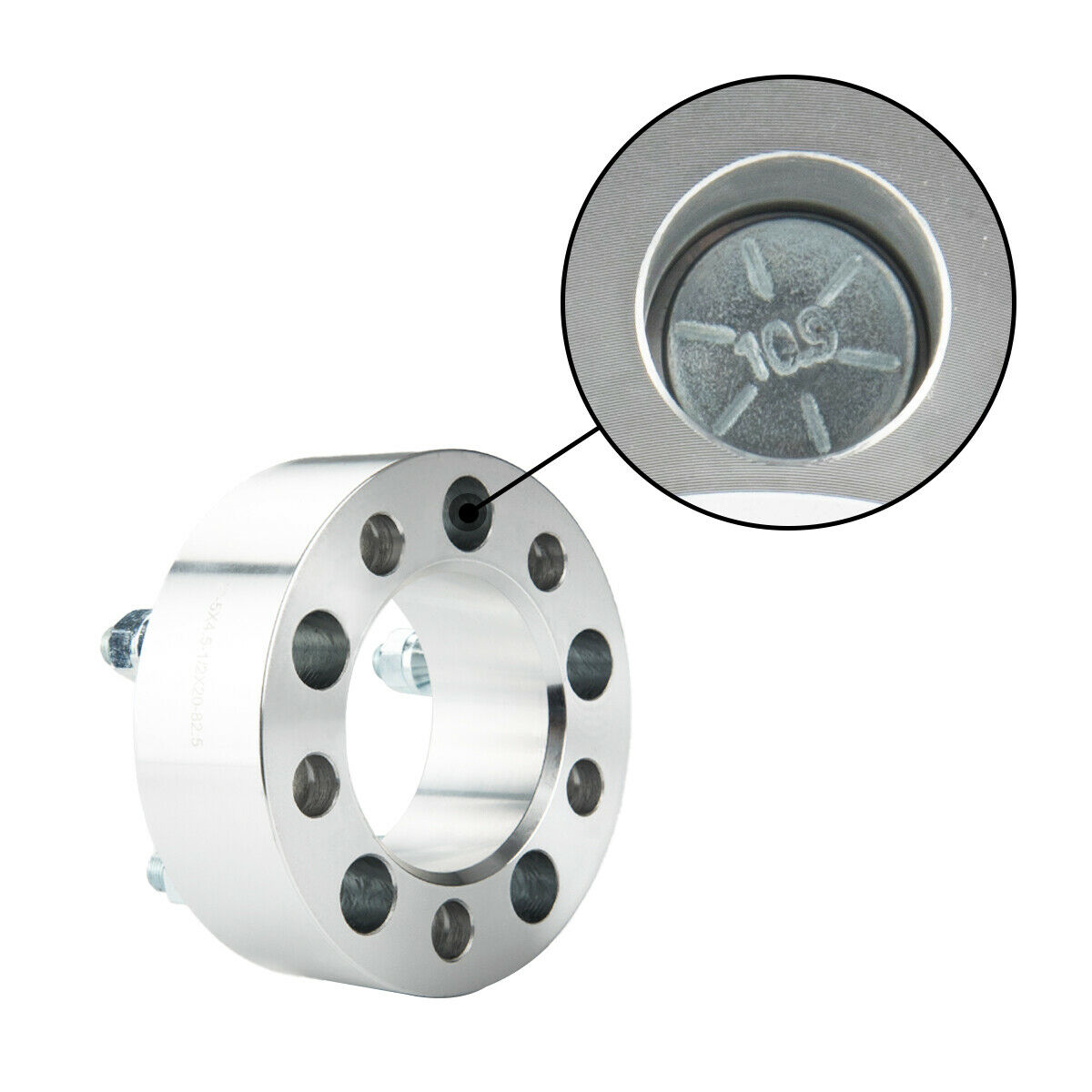 KYX® 5x4.5" Wheel Spacers 2" 82.5mm 1/2"x20 2Pcs 5