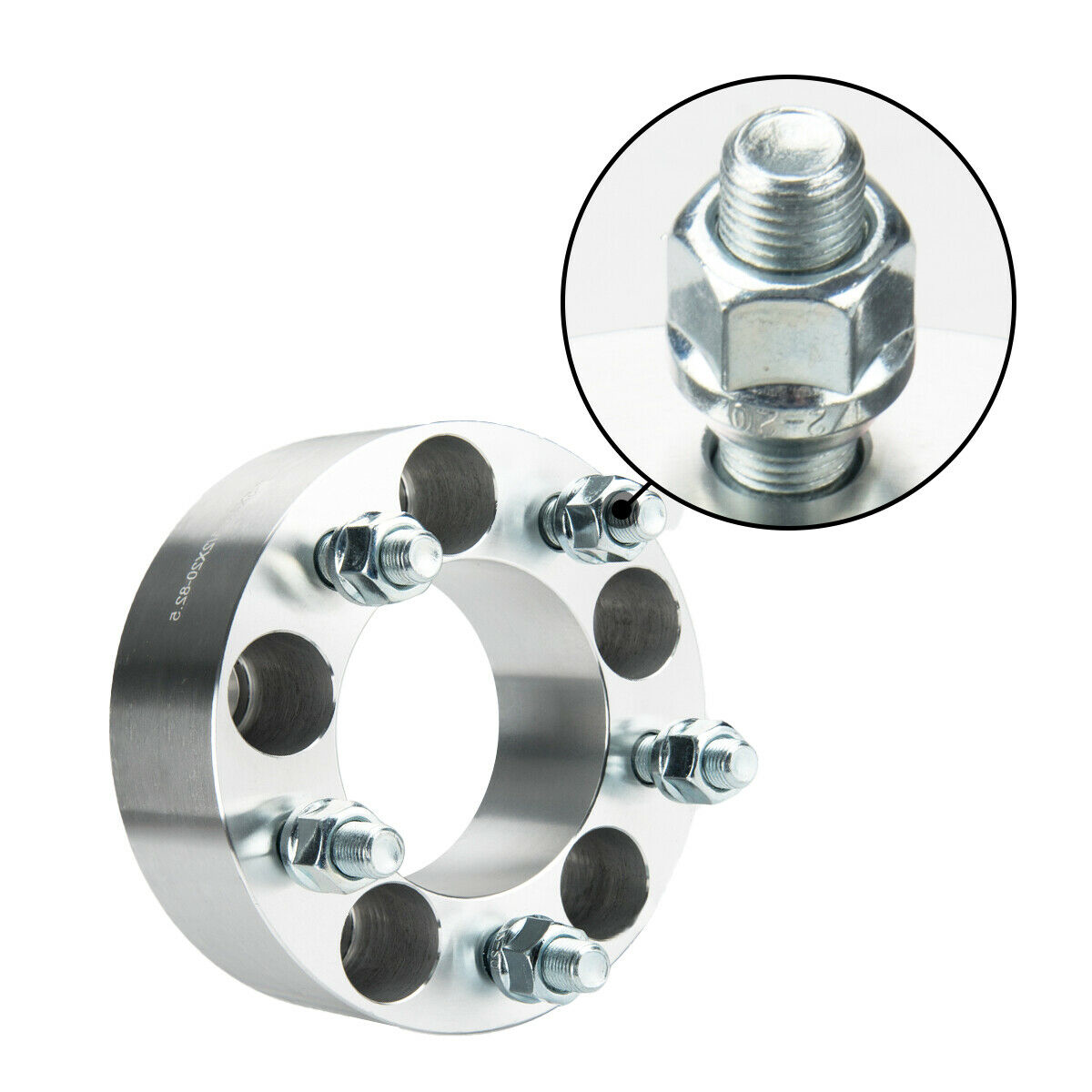 KYX® 5x4.5" Wheel Spacers 2" 82.5mm 1/2"x20 2Pcs 4