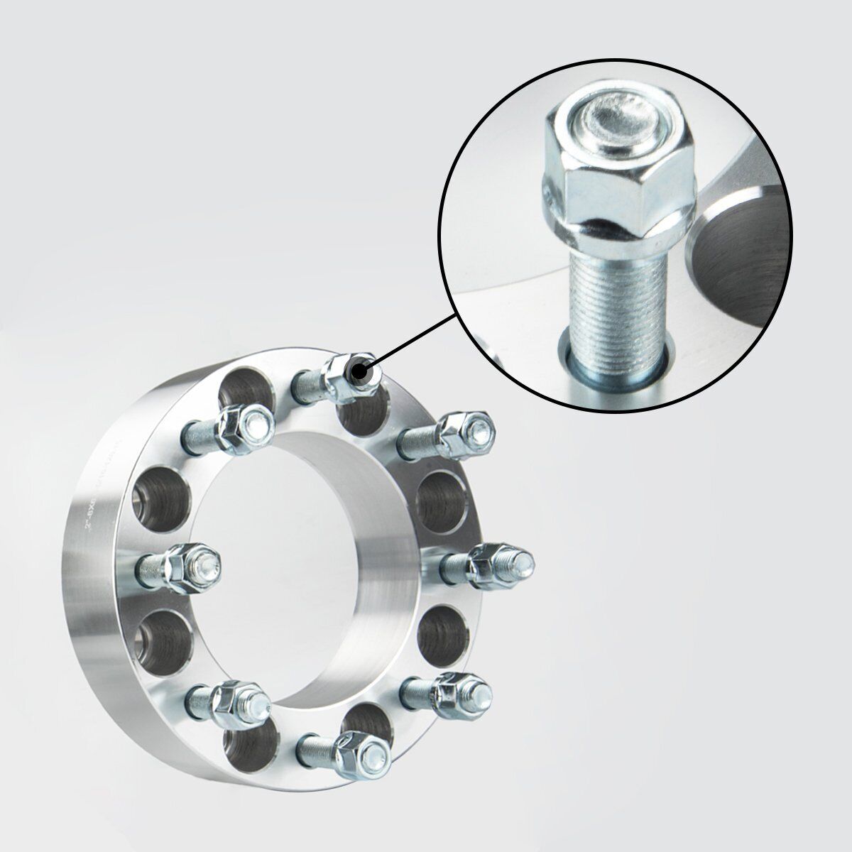 KYX® 2" 8x6.5" Wheel Spacers 126.15mm 9/16"x18 4PCS for 1999 Dodge Ram 2500 2