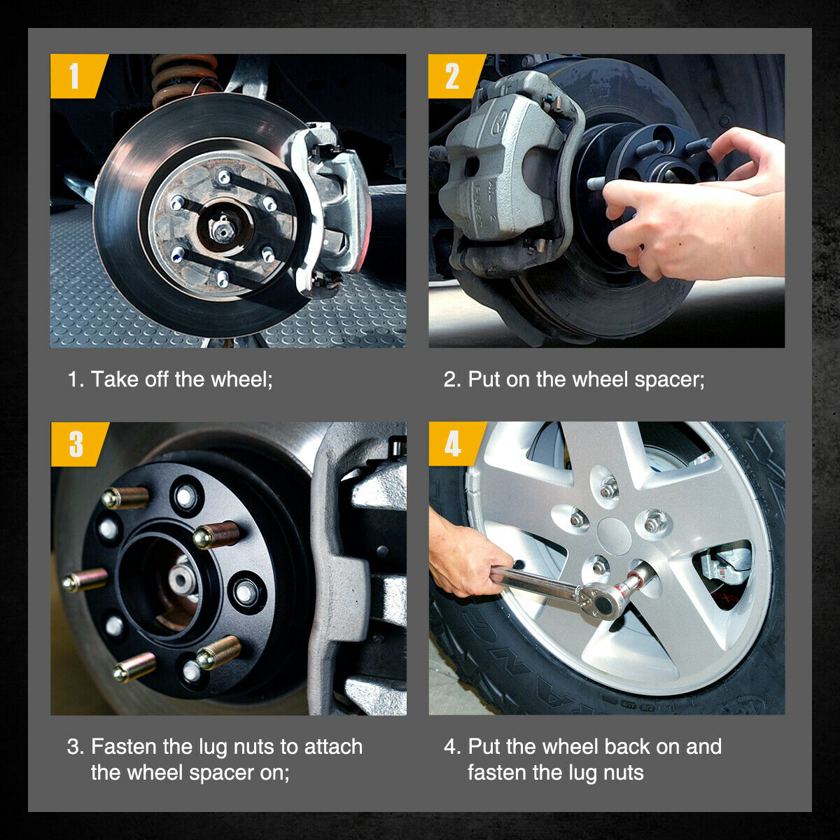 KYX® 2" 5x4.5" Wheel Spacers 87.1mm 1/2"x20 2PCS for 2007 Mercury Grand Marquis 8