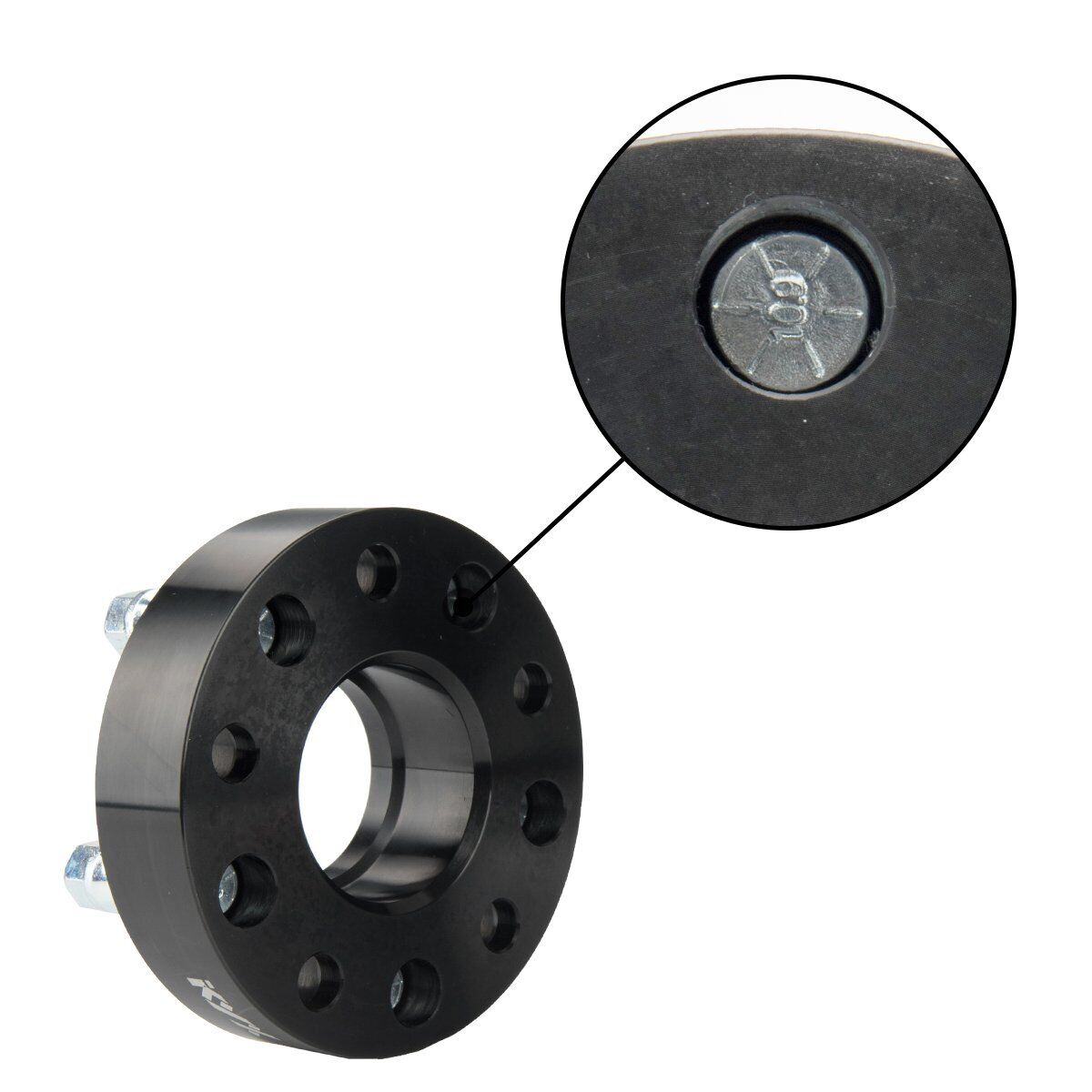 KYX® 1" 5x4.5" Hub Centric Wheel Spacers 60.1mm M12X1.5 2PCS for 2019 Toyota C-HR 6