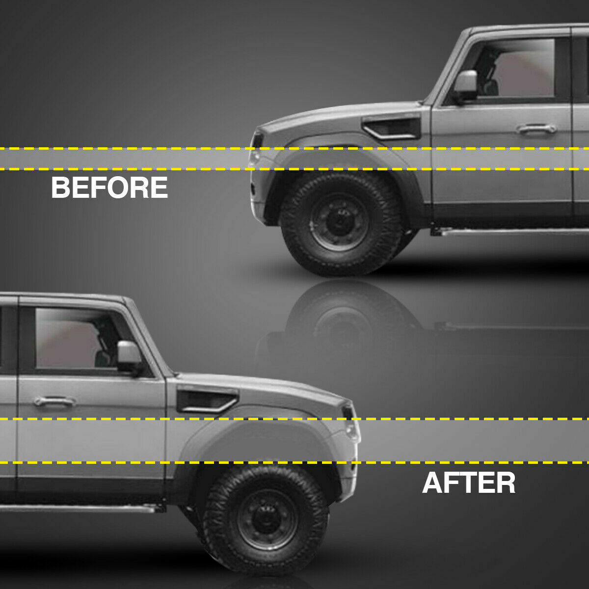 Suncent® 1999-2006 Silverado/Sierra 1500 2WD 3" Front Leveling Lift Kit 6