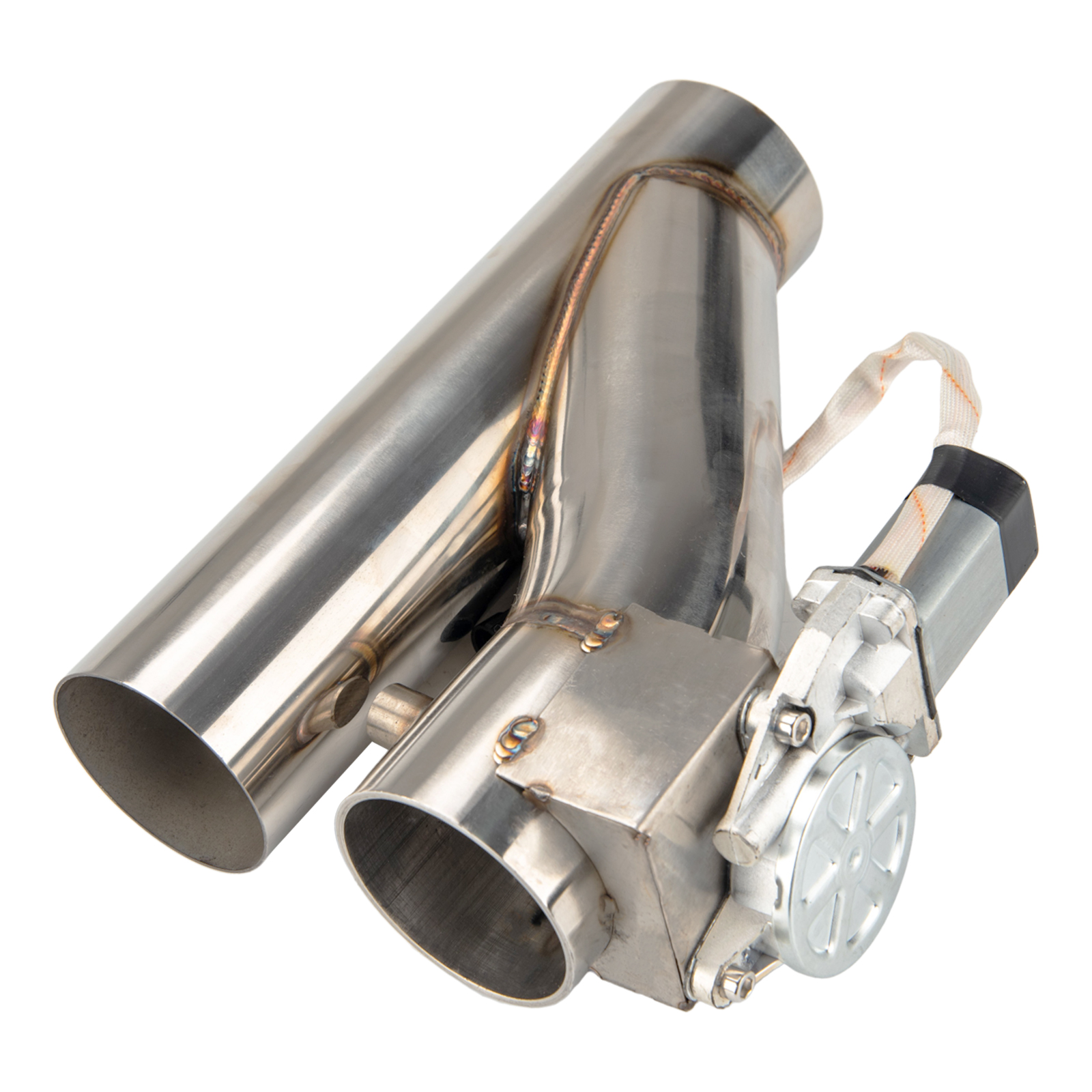 thumbnail image 2 of 3" Electric Exhaust Cutout Y-Pipe Valve Kit With Remote Controller - 304 Stainless 2 of 6