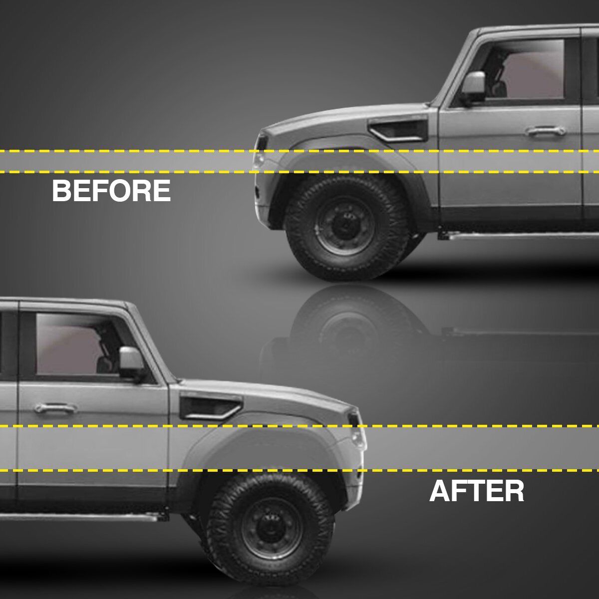 Suncent® 2005-2020 Ford F250/F350 SuperDuty 2.5" Front Leveling Lift Kit 9