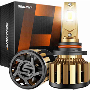  Best 9012 Headlight Bulbs - SEALIGHT P1 9012/HIR2 White LED Headlight Bulb 2 Pcs
