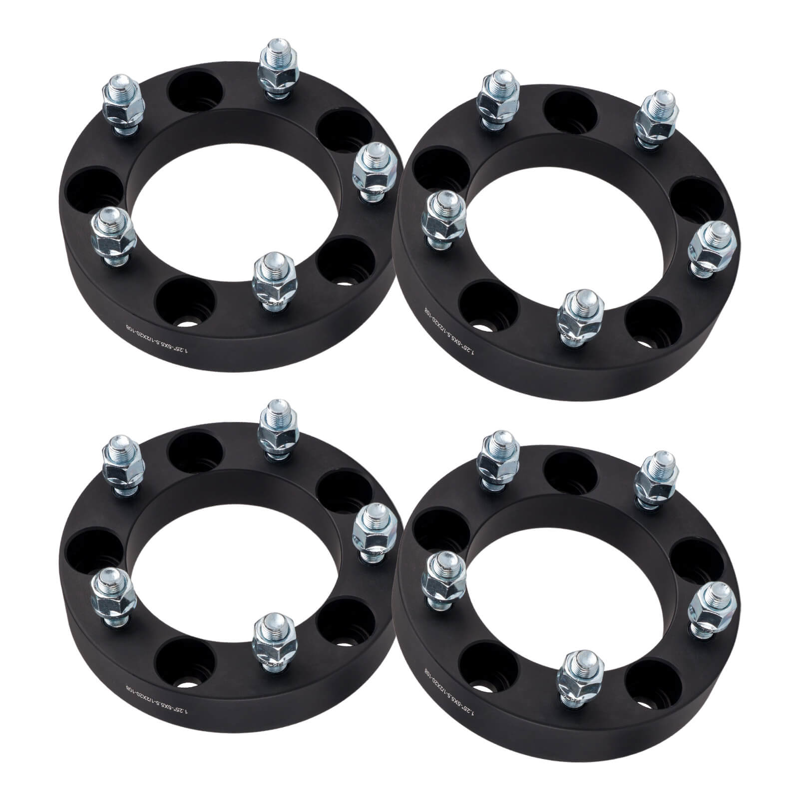 KAX® 1.25" 5x5.5" Wheel Spacers 108mm 1/2"x20 4PCS for 1972 Ford Bronco 13