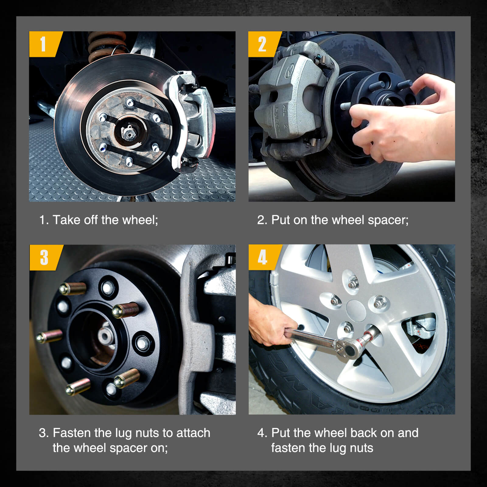 KYX® 25mm 5x100mm to 5x112mm Wheel Adapters Hub Centric 57.1mm M14x1.5 4PCS for 2020 Audi TT RS Quattro 12