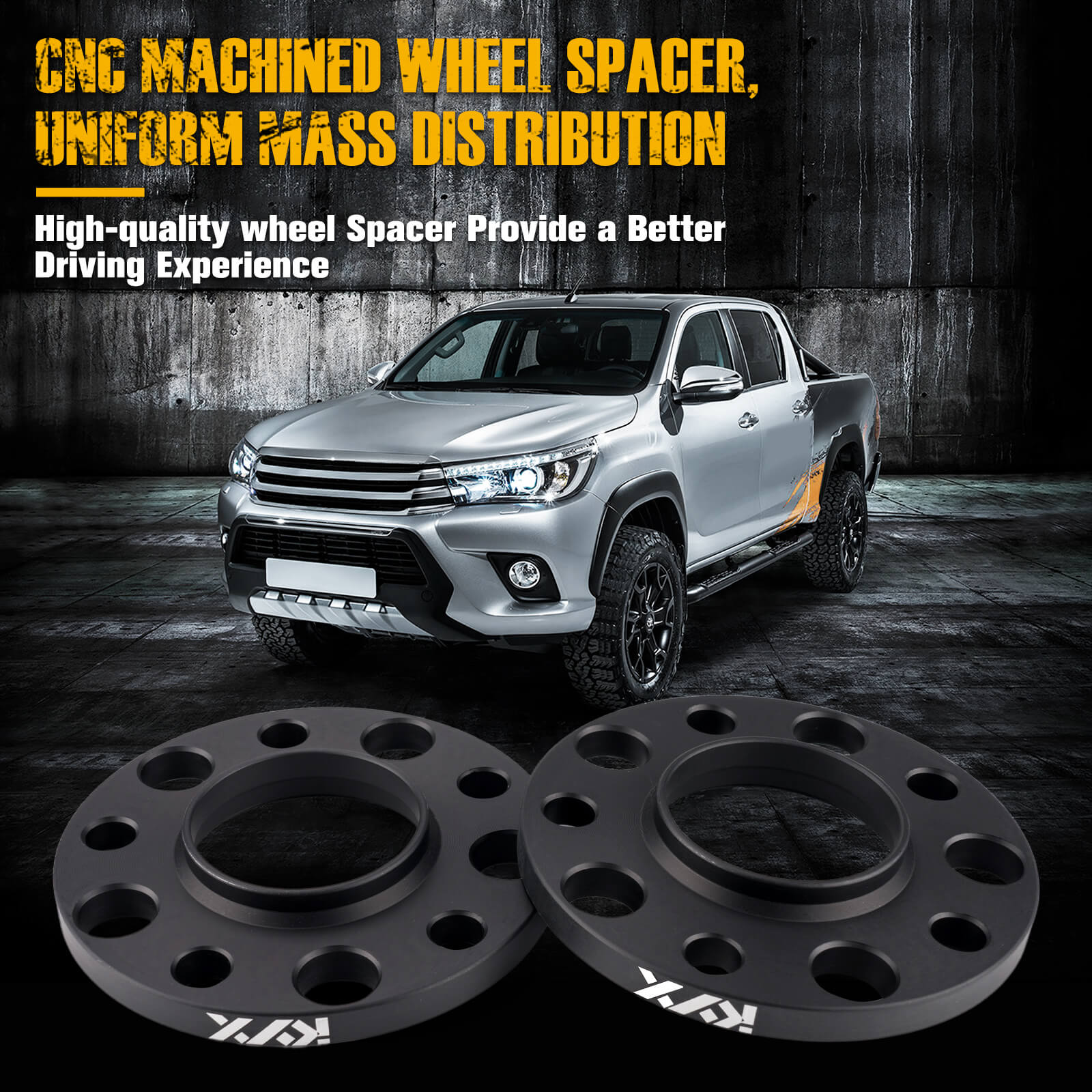 Suncent® 5x120mm Wheel Spacers Hub Centric 12mm 72.56mm M14x1.25 2Pcs 6