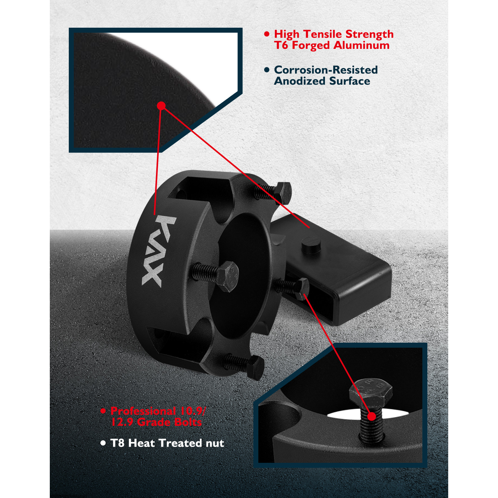 Suncent® 2007-2020 Toyota Tundra 2WD 4WD 3" Front and 2" Rear Leveling Lift Kit 4