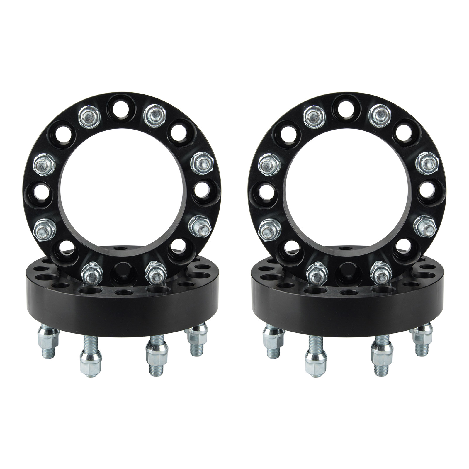 Suncent® 1.5" 8x170mm to 8x6.5" M14x1.5 130mm Wheel Adpaters 4pcs 1