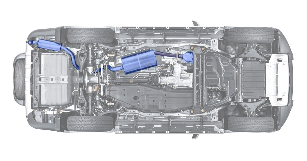 Automotive Exhaust System Diagram