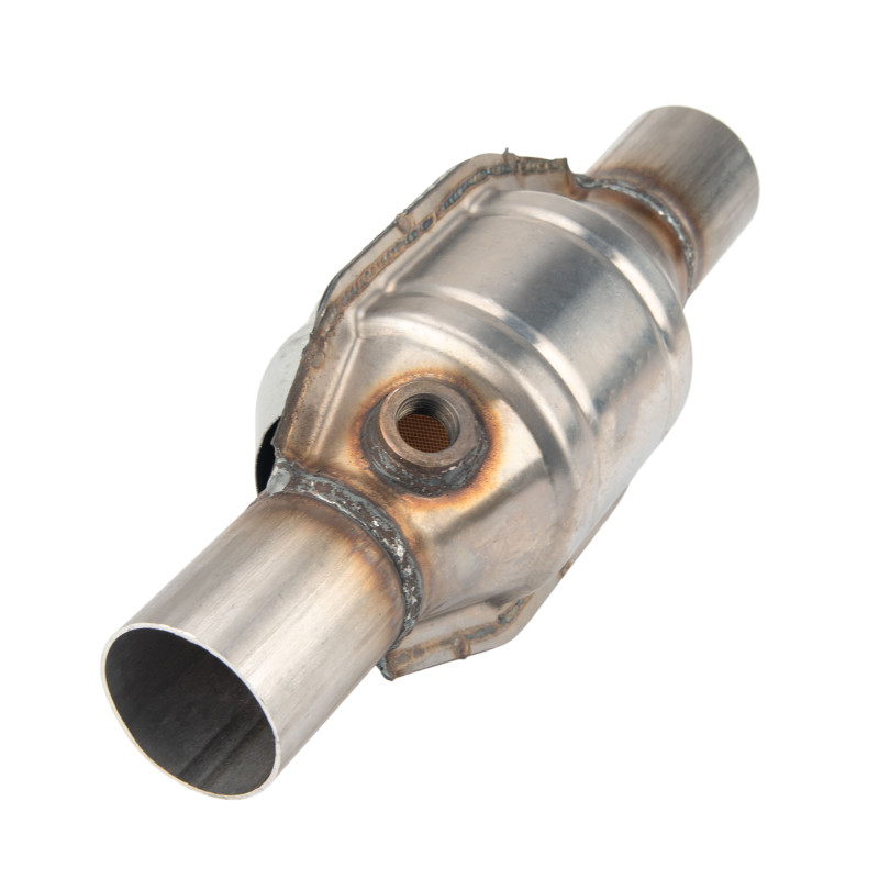 Suncent® 2.25" Universal EPA High Flow Performance With O2 Port Catalytic Converter 1Pc (EPA Compliant) 2
