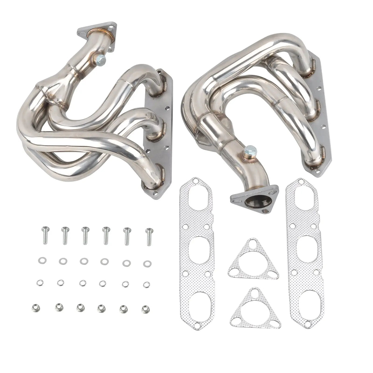 1997 Porsche Boxster 986 M96 H6 T-304 Stainless Steel 1 5/8'' Long Tube Header With Downpipe Exhaust 1