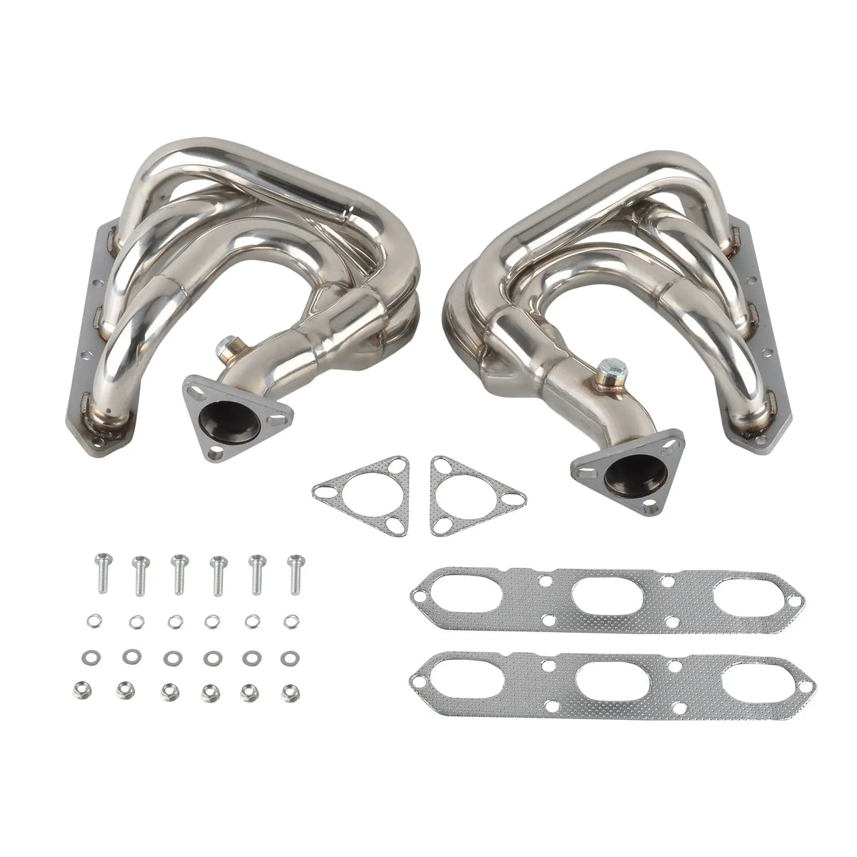 1997 Porsche Boxster 986 M96 H6 T-304 Stainless Steel 1 5/8'' Long Tube Header With Downpipe Exhaust 2