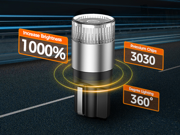 thumbnail image 2 of 2x Bright Blue LED T10 194 168 5-SMD Wedge Bulbs – License Plate Light, 5B2_4, Ckw1228 2 of 5