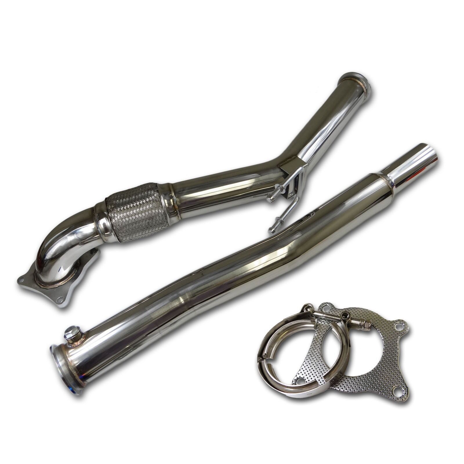 thumbnail image 2 of 2-Pack 2.25" Universal High Flow Stainless Steel Catalytic Converters - EPA Compliant 2 of 4