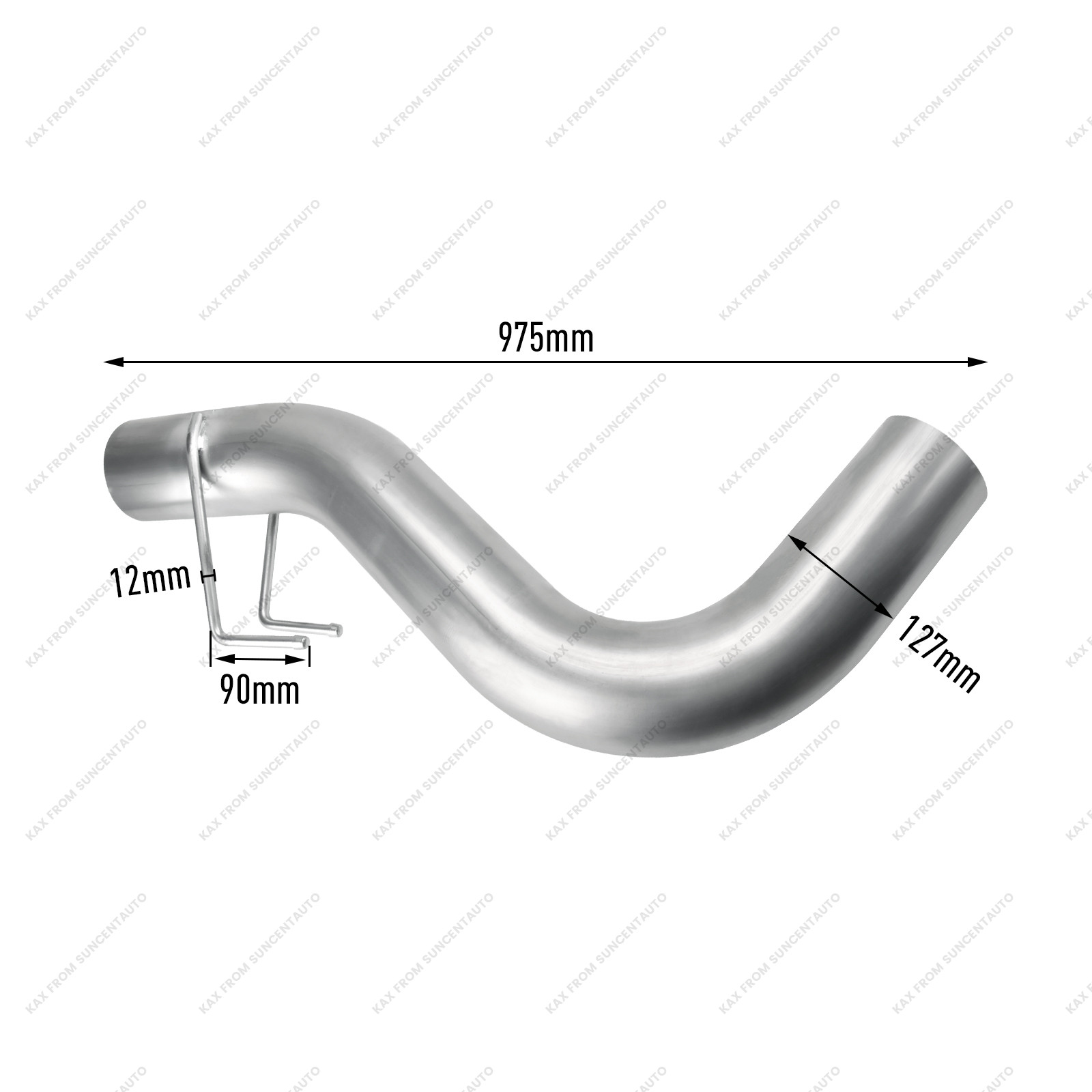 2011-2014 & 2017-2022 6.7L Powerstroke 5" Downpipe-Back Exhaust DPF Delete and Normal Black EGR Delete Kit for Ford F250/F350 10