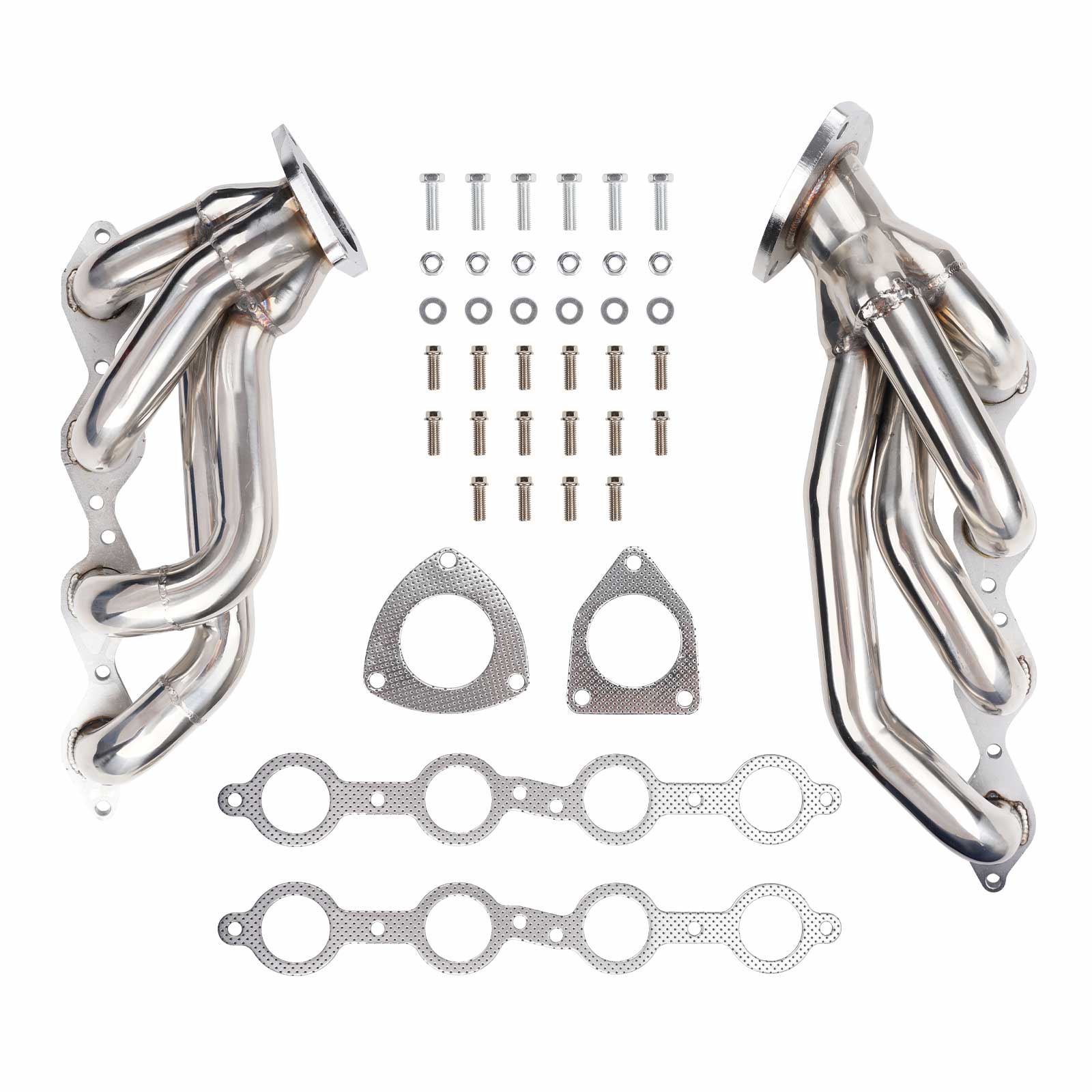 Exhaust Header for 1997, 1998, 1999, 2000, 2001, 2002, 2003, 2004, 2005, 2006, 2007, 2008, 2009, 2010, 2011, 2012, 2013, 2014 Cadillac CTS, Chevrolet Camaro/Corvette, Pontiac Firebird/GTO LS1 LS2 LS3 LS6 V8