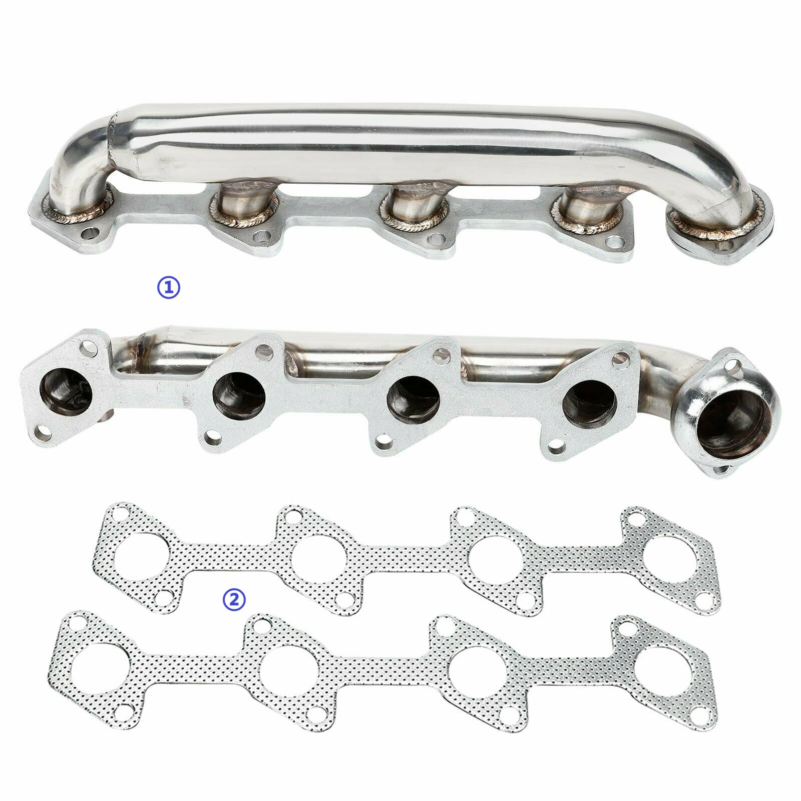 Exhaust Manifold Header for 2003 , 2004 , 2005 , 2006 , 2007 Ford F-250 F-350 F-450 F-550 Super Duty6.0L Powerstroke V8 Turbo-Diesel