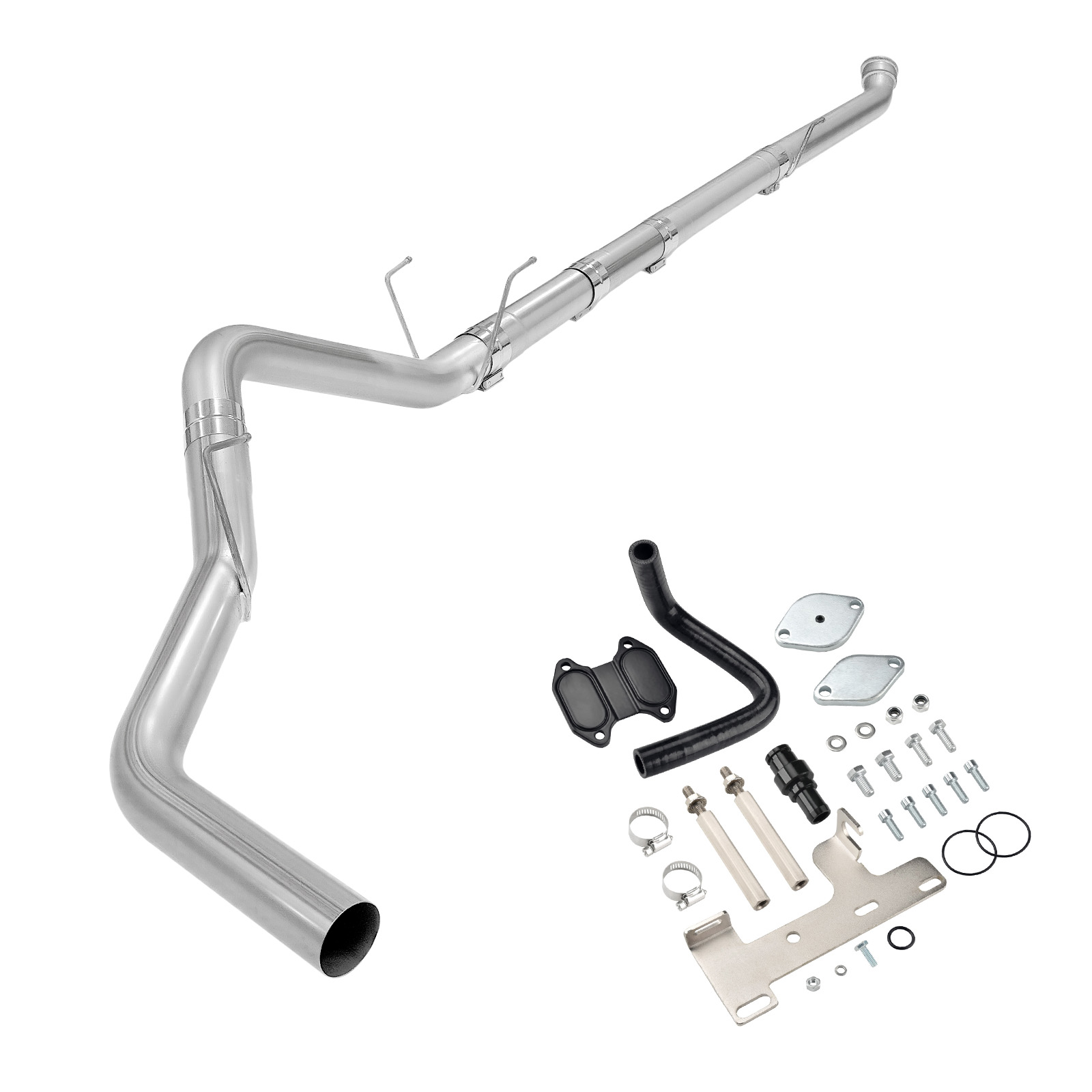 2019-2021 6.7L Cummins 4" Dp-Back Exhaust DPF Delete and EGR Delete Kit for Ram 2500 3500 0
