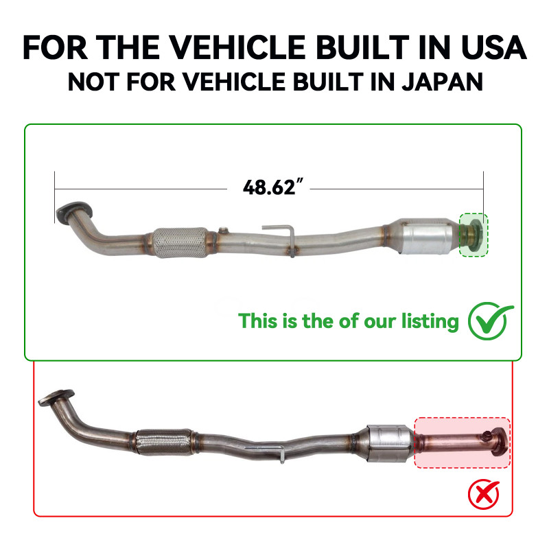 KAX® 2002-2006 Toyota Camry/2004-2006 Solara 2.4L Front Catalytic Converter 1pc (EPA Compliant) 1