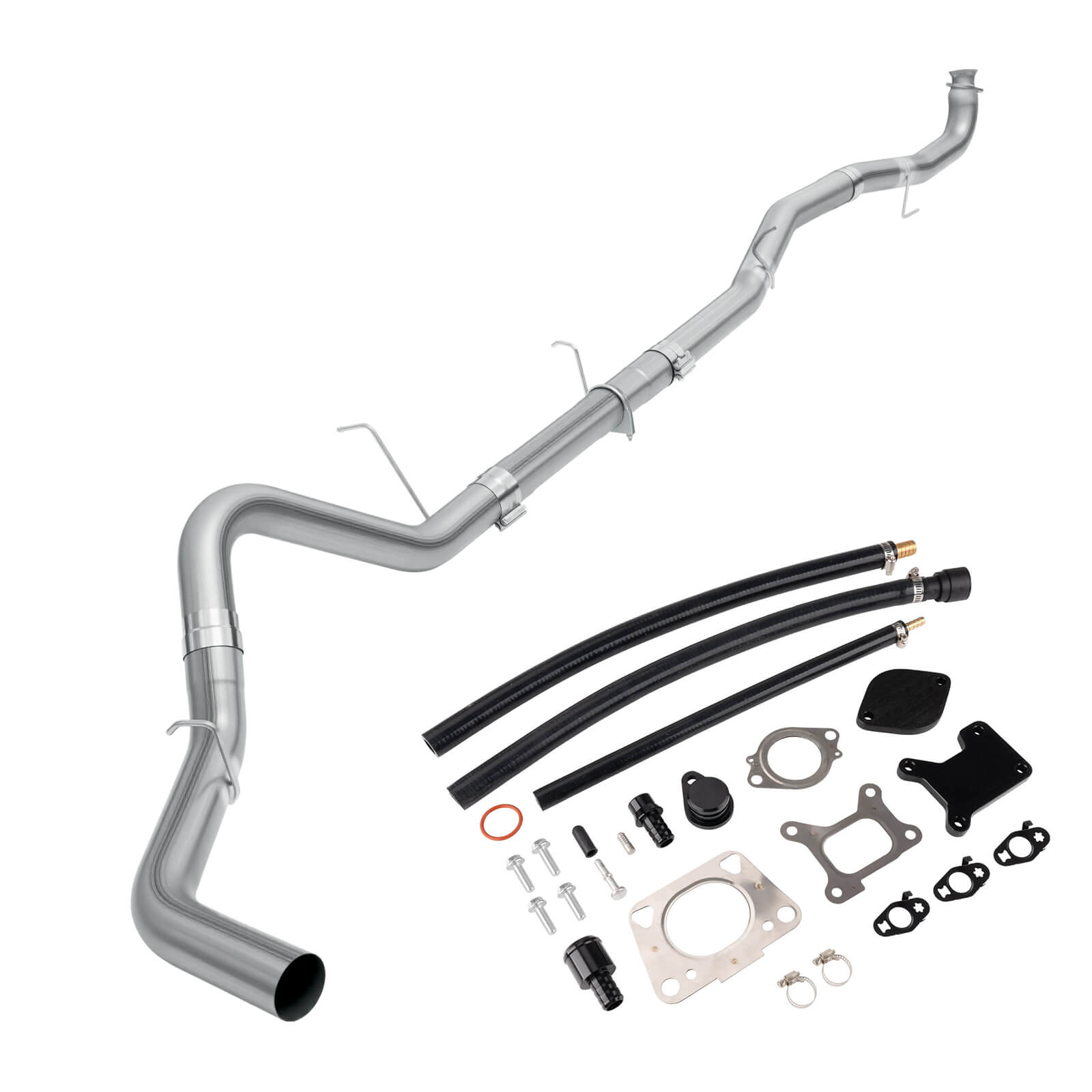 2017-2019 L5P Duramax 4" Dp-Back Exhaust DPF Delete and EGR Delete Kit for Chevy Silverado/GMC Sierra 2500/3500HD 0