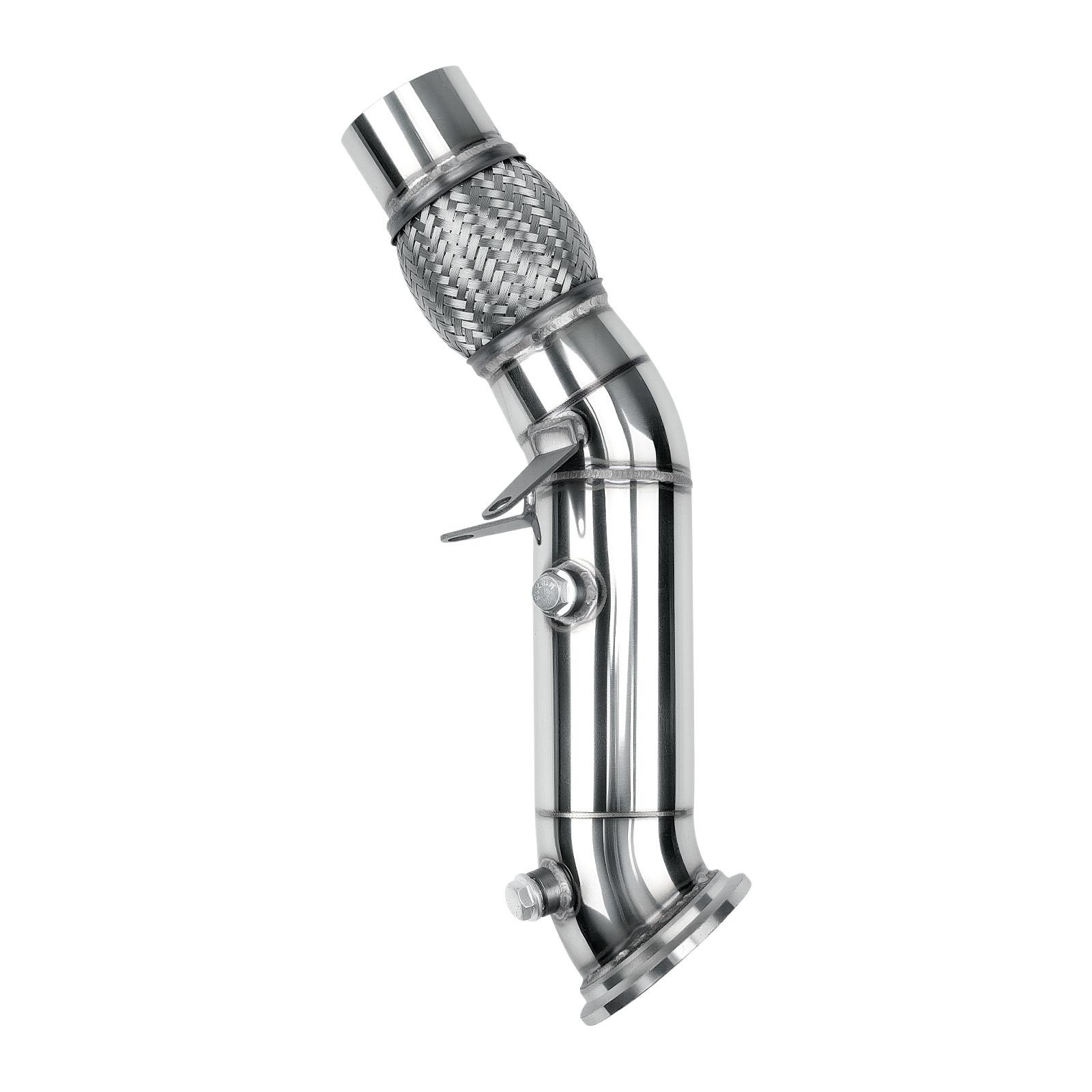3.5" Catless Exhaust Downpipe For 2016-2020 BMW 120i 125i 220i 230i 320i 330e 330i 420i 430i xDrive B48 2.0T L4 0