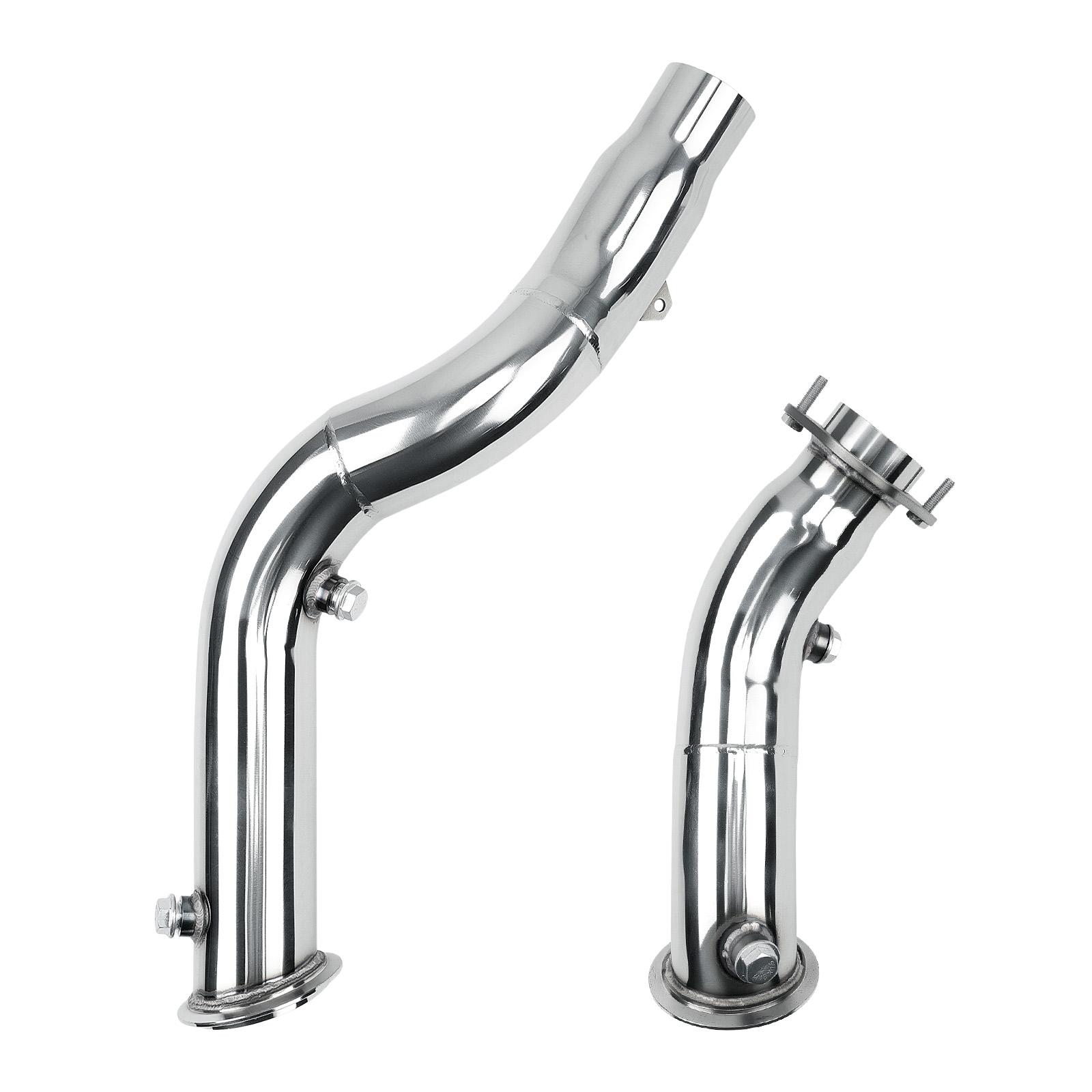 3.0" Catless Downpipe For 2015-2024 F/G 80 82 83 BMW M2 M3 M4 S55 S58 3.0T L6 0