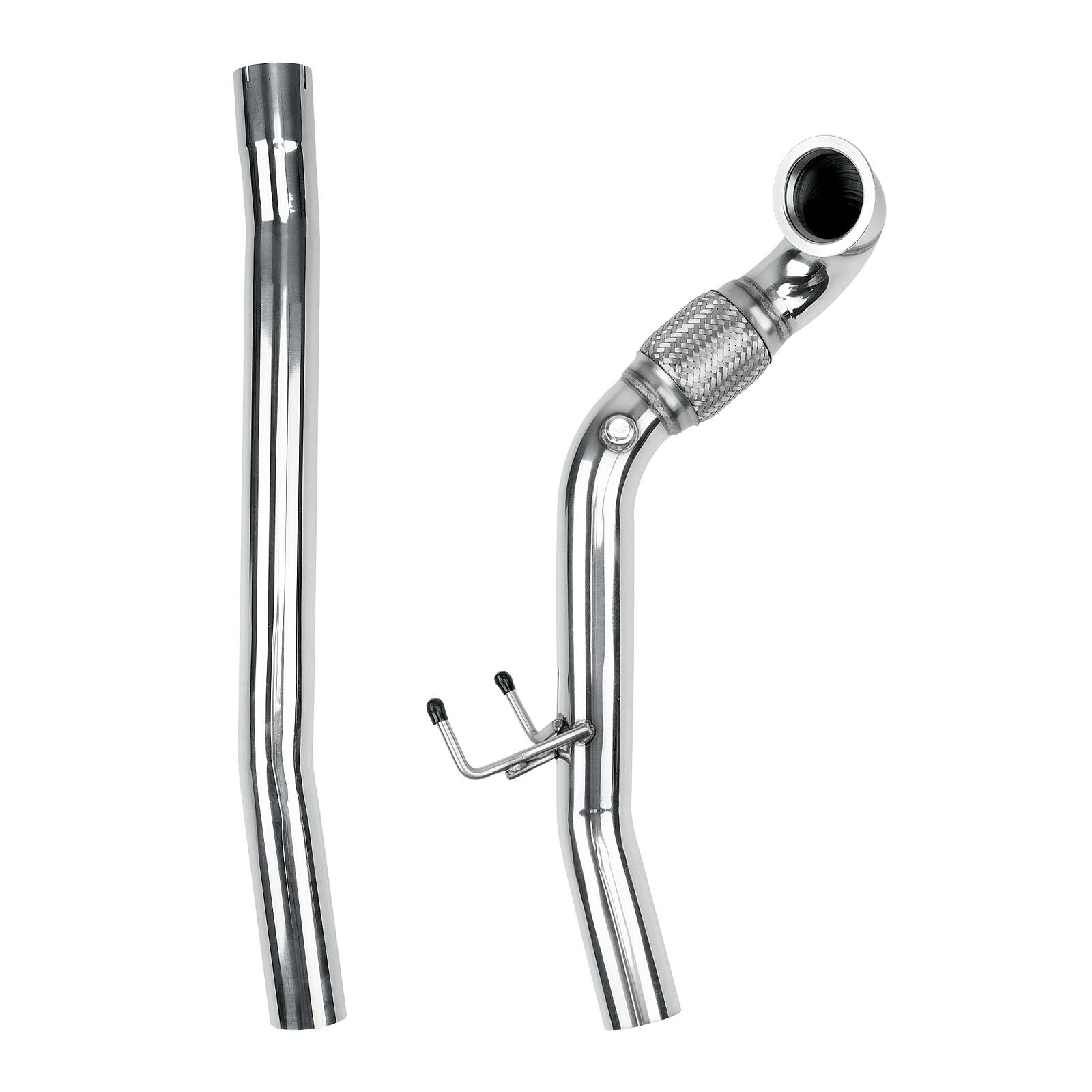 3.0" Catless Turbo Downpipe For 2015+ Audi A3 S3 TT TTS & Volkswagen Golf R GTI 2.0T MQB AWD FWD 1