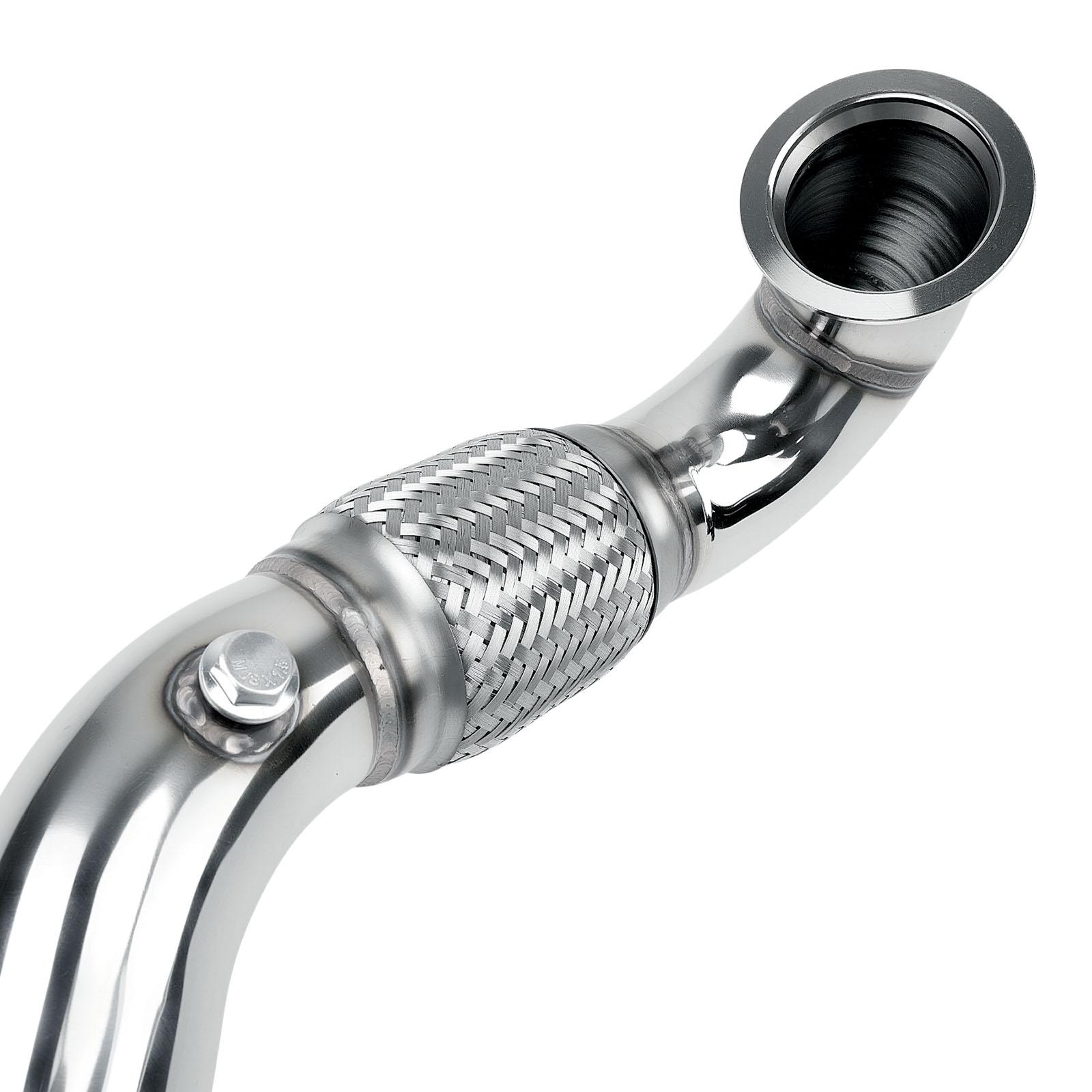3.0" Catless Turbo Downpipe For 2015+ Audi A3 S3 TT TTS & Volkswagen Golf R GTI 2.0T MQB AWD FWD 4