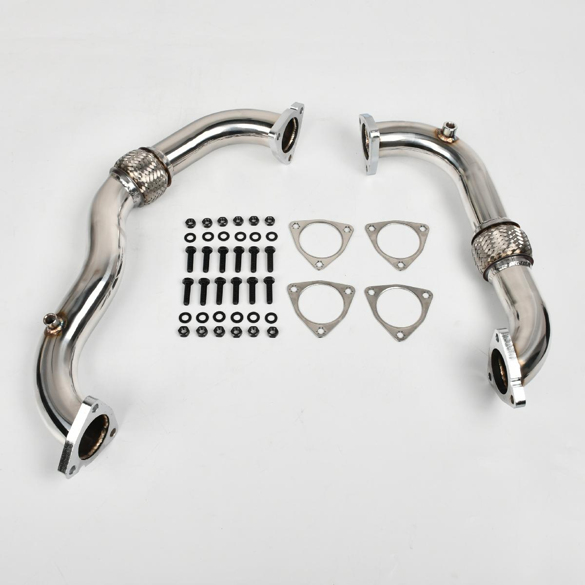 Up-pipe Exhaust For 2008 2009 2010 Ford F-250 350 450 550 Super Duty Powerstroke Diesel 6.4L No EGR | Vigor Diesel 0