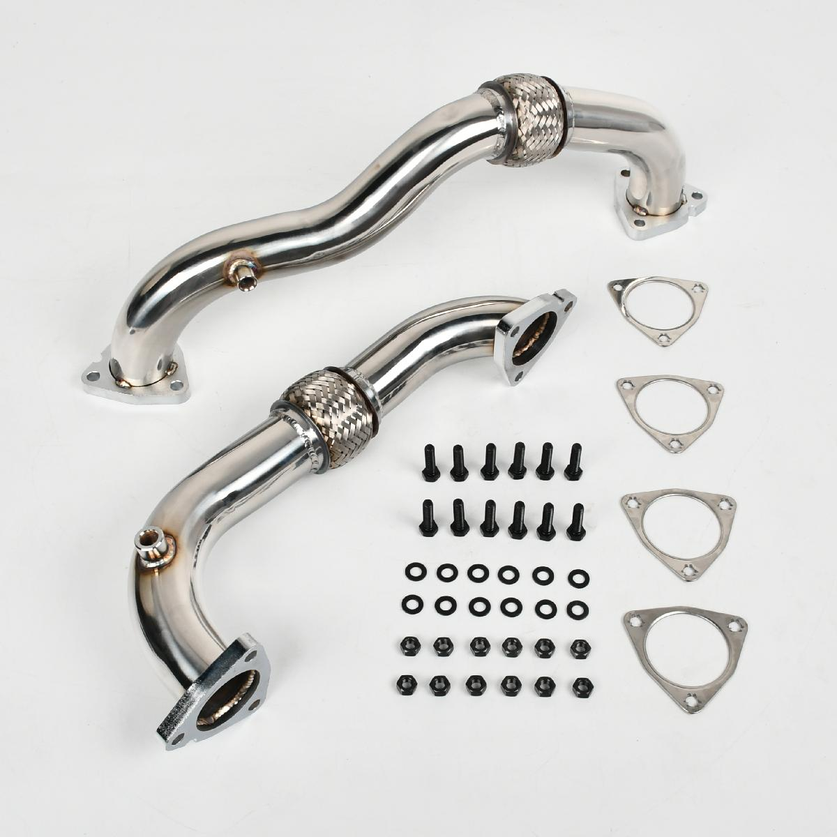 Up-pipe Exhaust For 2008 2009 2010 Ford F-250 350 450 550 Super Duty Powerstroke Diesel 6.4L No EGR | Vigor Diesel 1