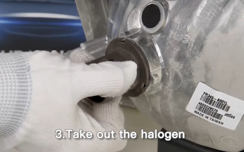 take out the 9007 halogen bulb