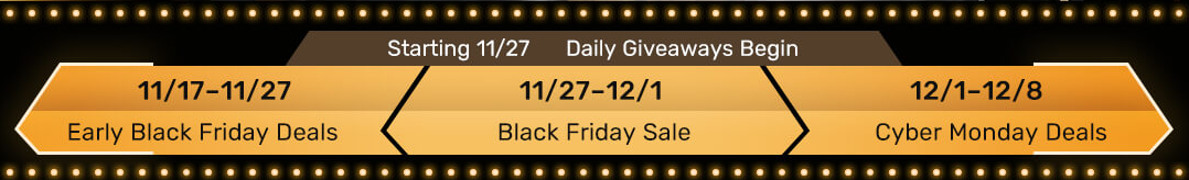 sealight black friday cyber monday deals timeline