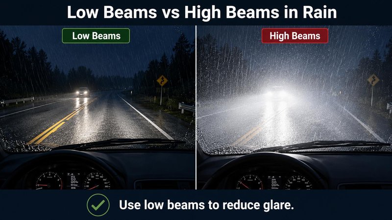 beams tips for driving in the rain