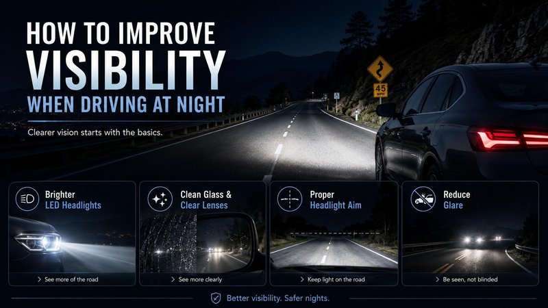 improve visibility when driving at night