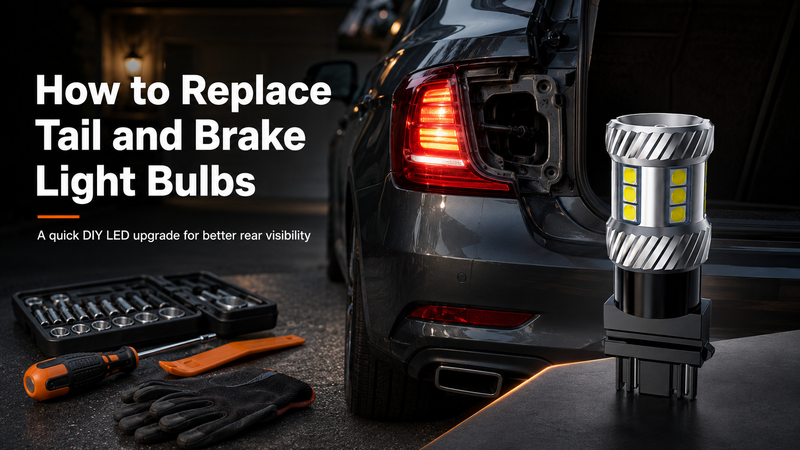 replace tail and brake light bulbs