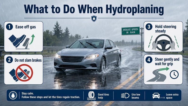 what to do when hydroplaning
