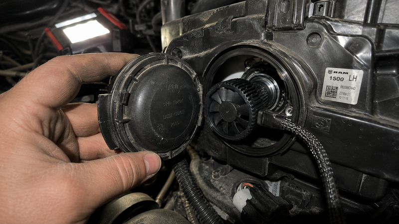 ram 1500 dust cover clearance with led headlight bulb