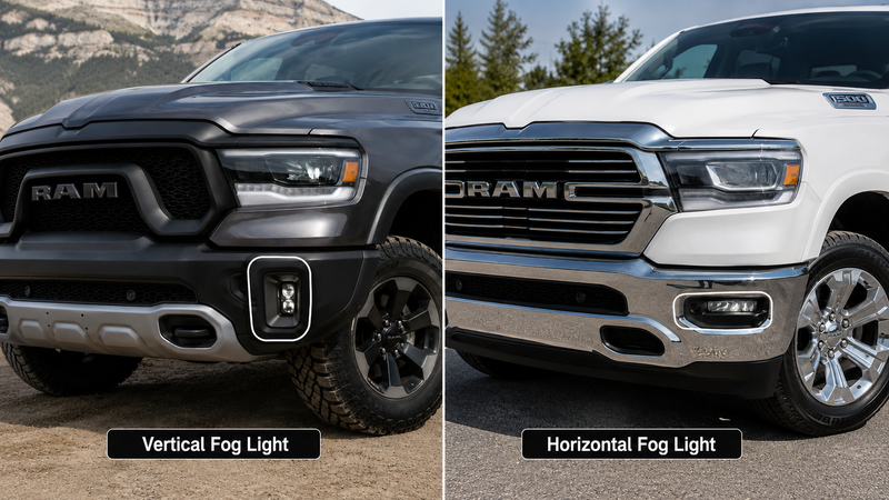 ram 1500 vertical vs horizontal fog lights comparison