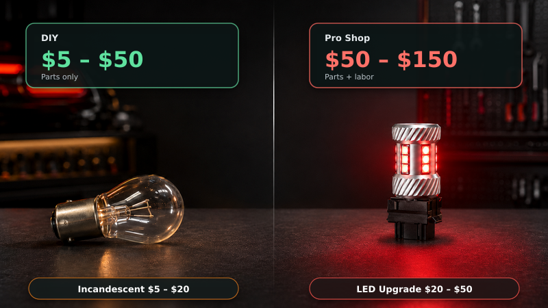 how much does tail light bulb replacement cost